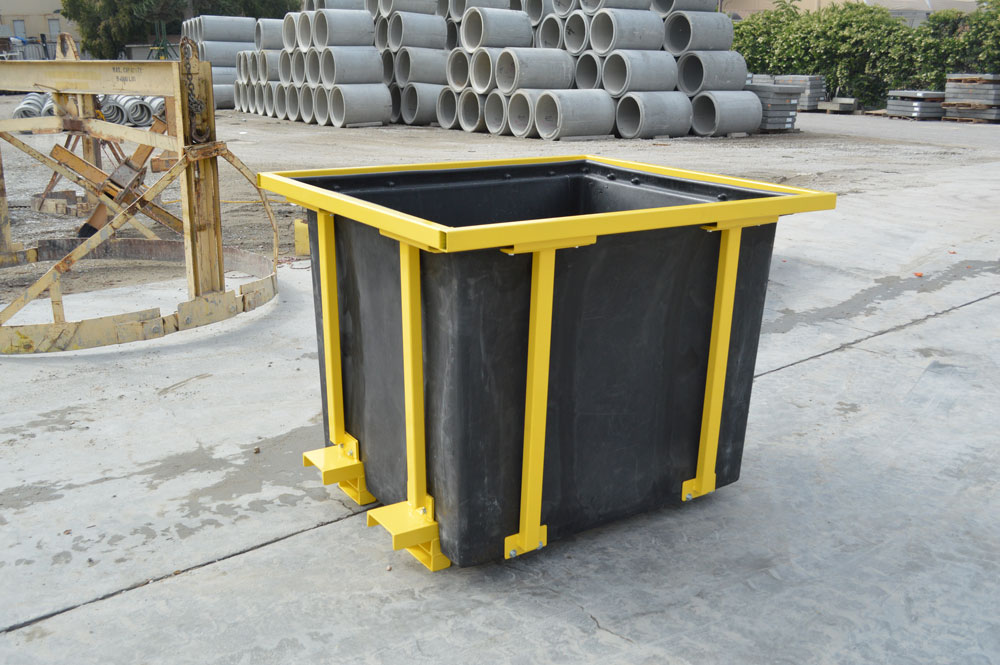 Empty virtual bin for concrete